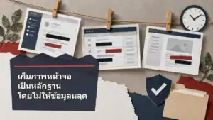เก็บภาพหน้าจอเป็นหลักฐานอย่างไรไม่ให้ข้อมูลหลุด